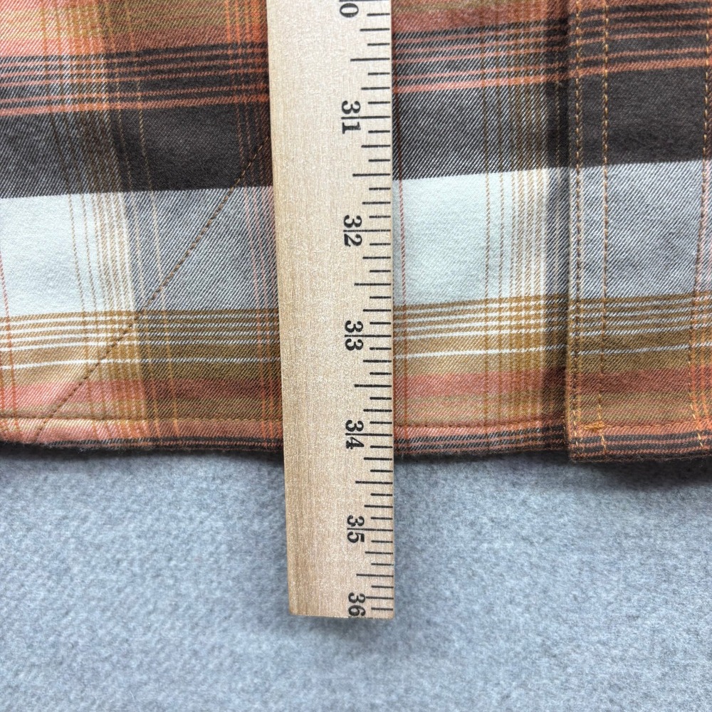 Alaskan Hardgear Boars Nest Flannel Shirt 2XL Tall Brown Plaid Stretch Duluth - Picture 6 of 13